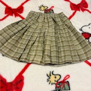 Plaid Tan Skirt